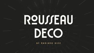 Best free fonts: Sample of Rousseau Deco