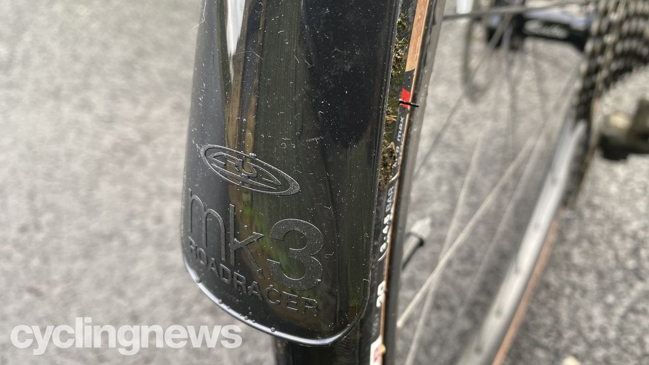 Closeup of Crud Road Racer Mk3 mudguards
