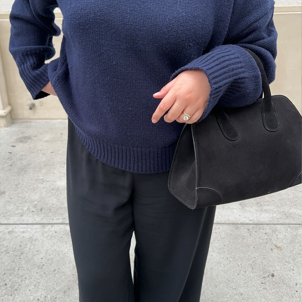 Marina Torres wearing the COS bag