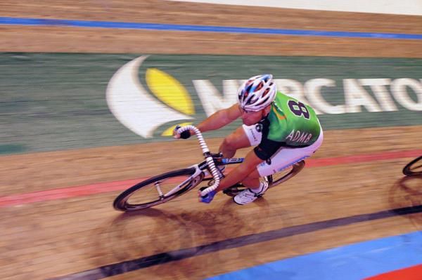 Australia's Luke Roberts in action on night 4.