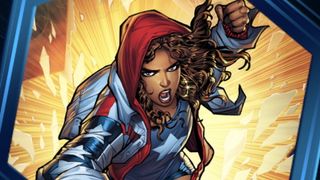 Marvel Snap screen featuring an illustration of America Chavez