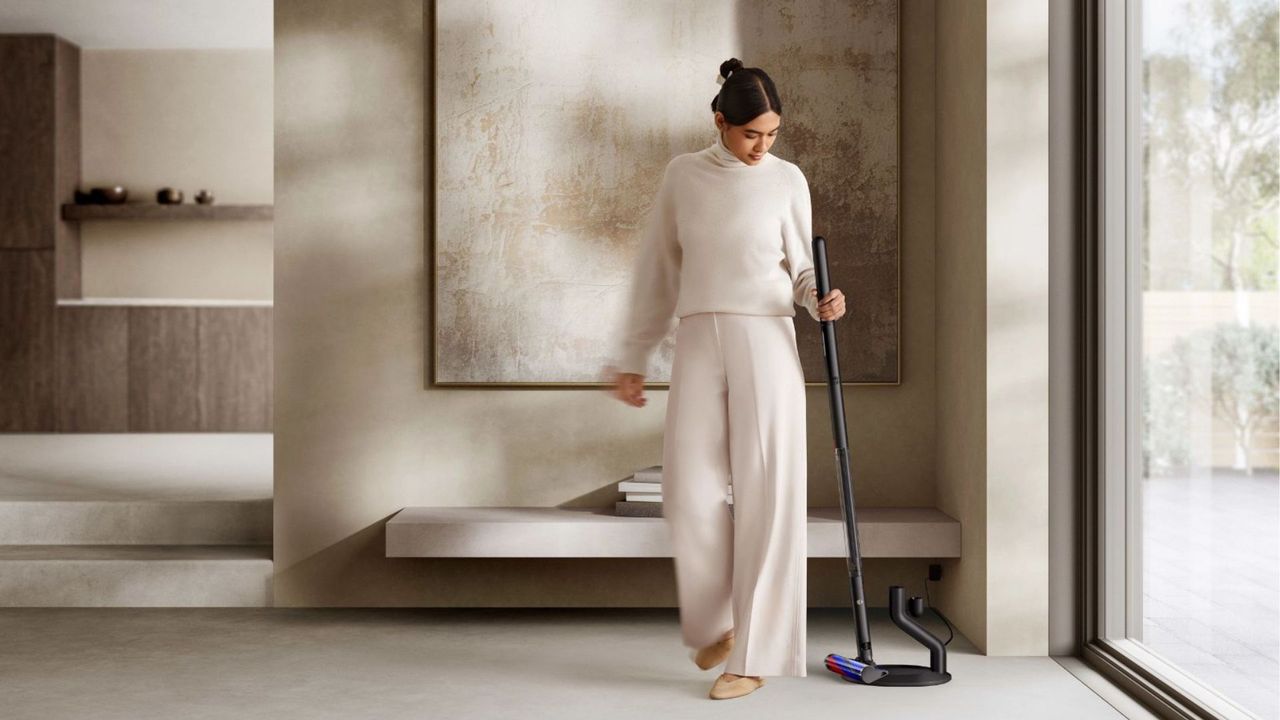 The Dyson PencilVac Vacuum being used in the home