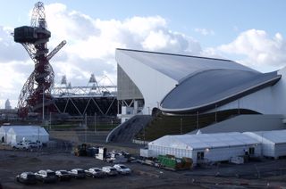 The London Aquatics Centre was built for the 2012 Olympic Games.