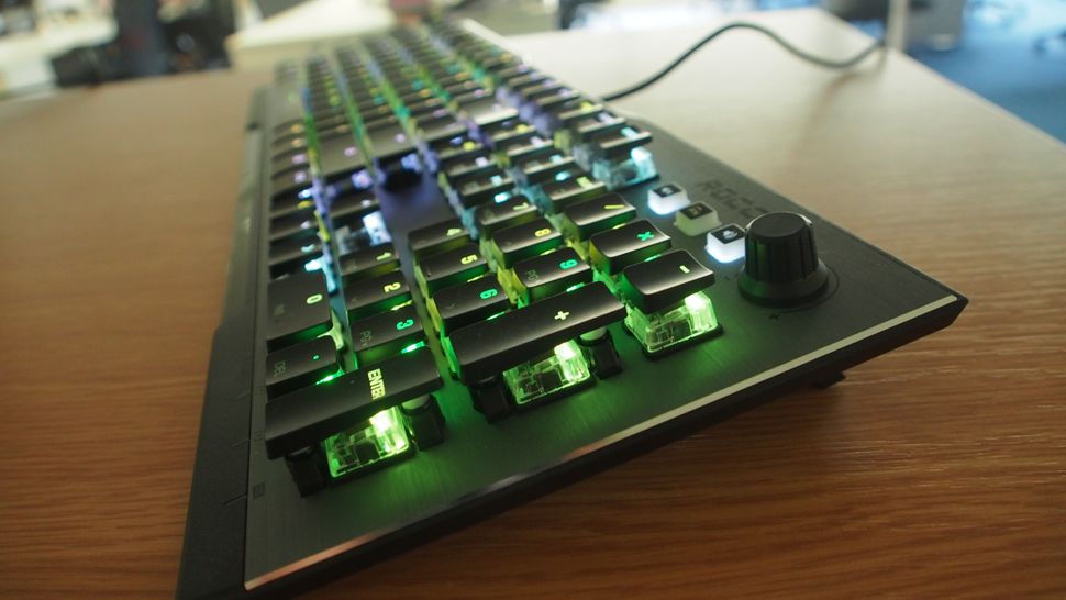 Roccat's new Vulcan keyboard is striking, with short keycaps and