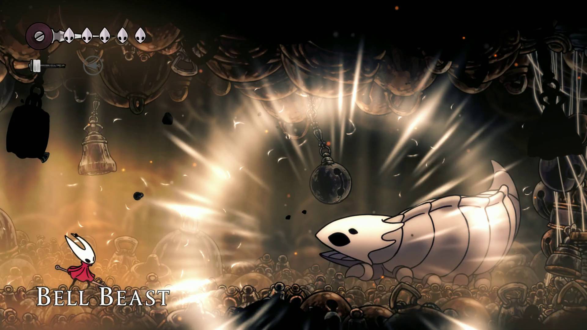 Hollow Knight Silksong bosses Bell Beast roaring