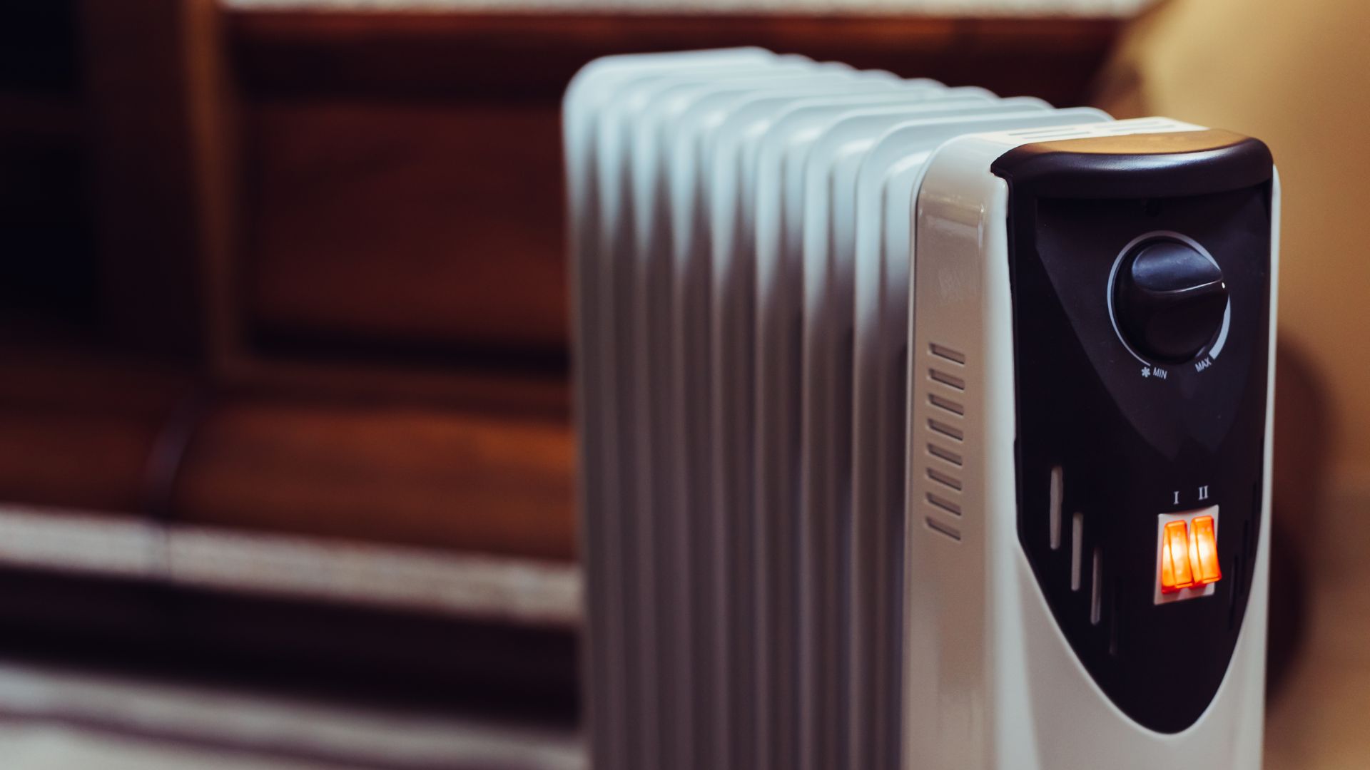 picture of electric radiator in home