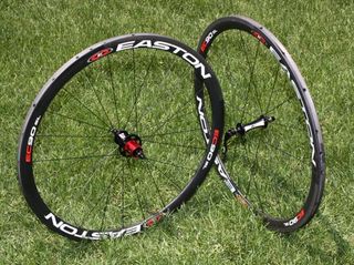 Easton's EC90 SL carbon tubular wheels are lightweight but also reassuringly durable