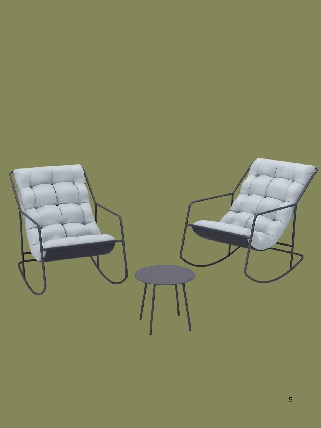 Garden Stories, Ultra Comfort Padded Rocking Bistro Set