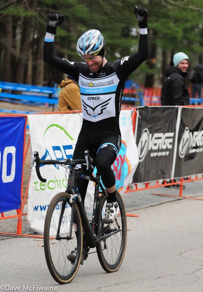 Shawn Milne (Keough Cyclocross) wins both the race and the Shimano Series