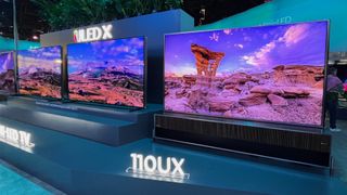 Hisense ULED-X TVs on display at CES