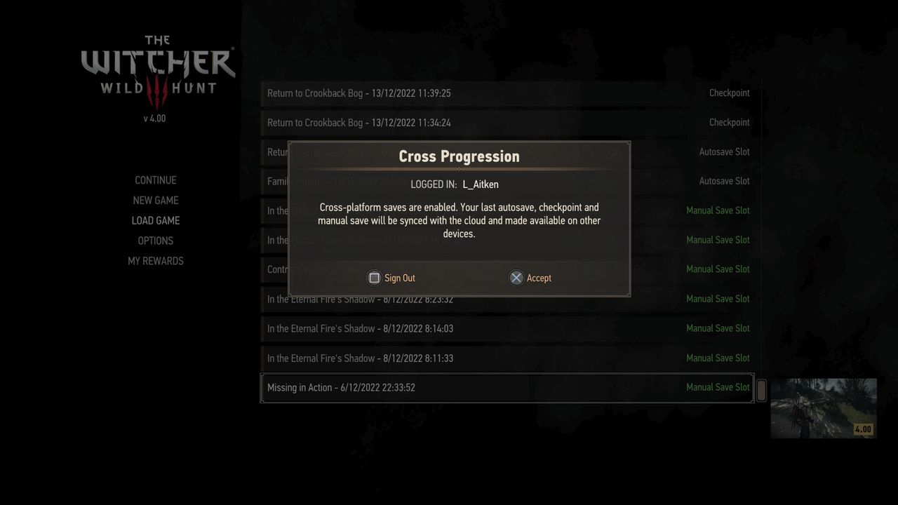 The witcher 3 cross-progression