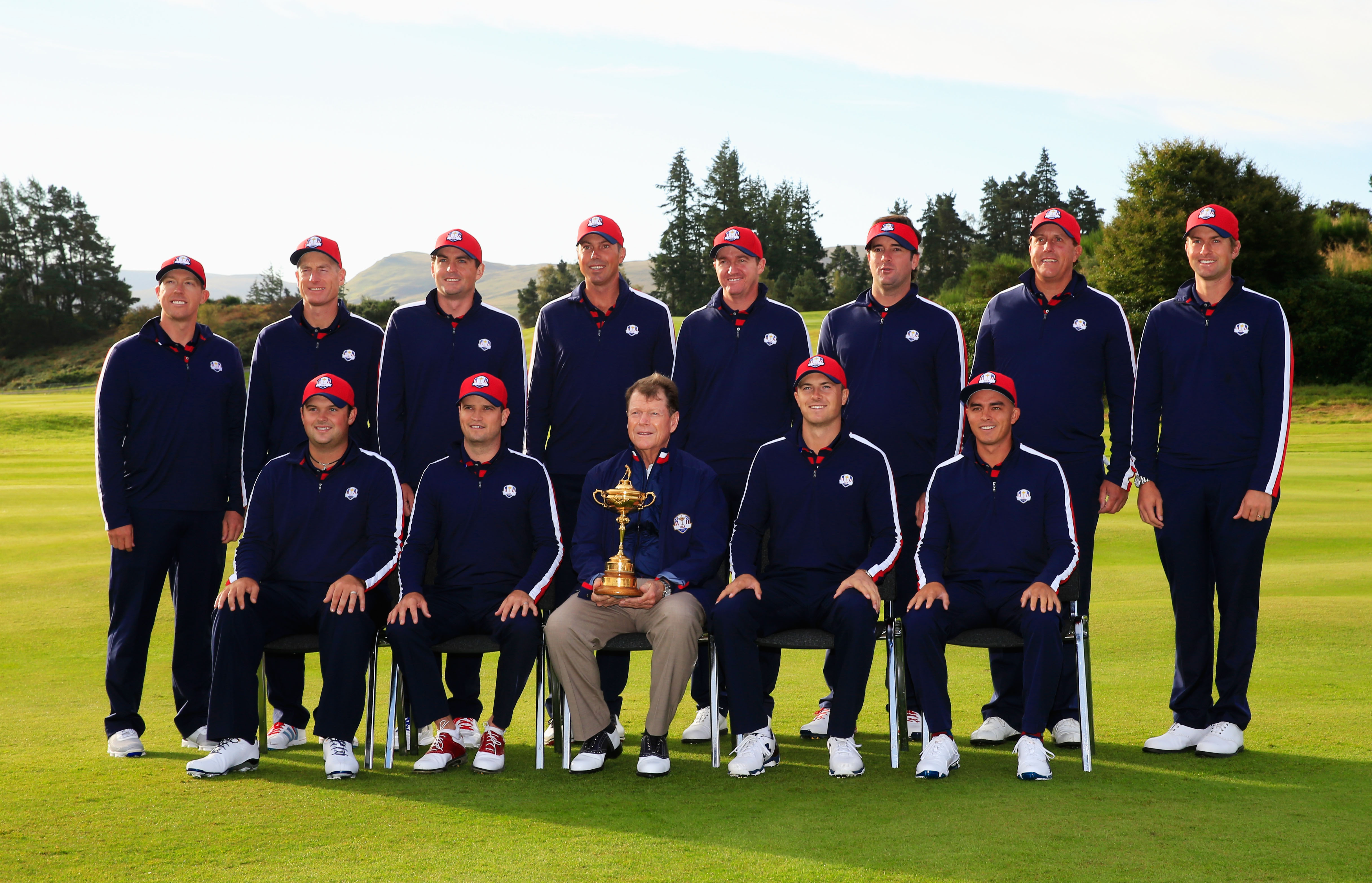 The US Ryder Cup team in 2014