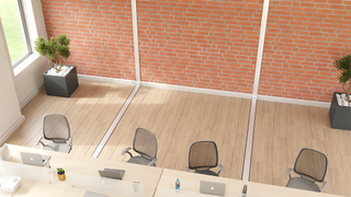 A meeting space using FSR technologies to be displayed at ISE 2023. 