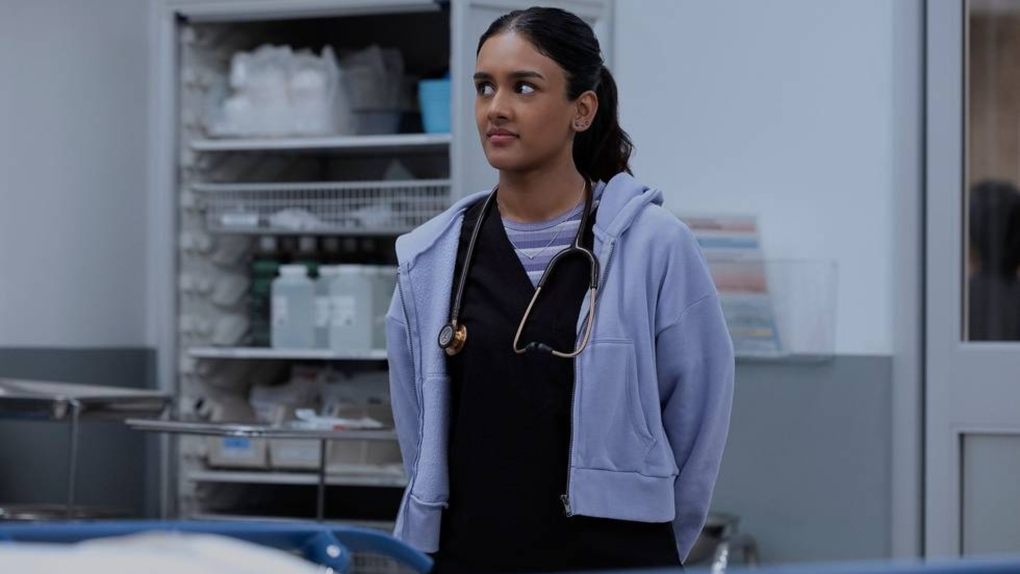 Shabana Azeez as Victoria Javadi on The Pitt.