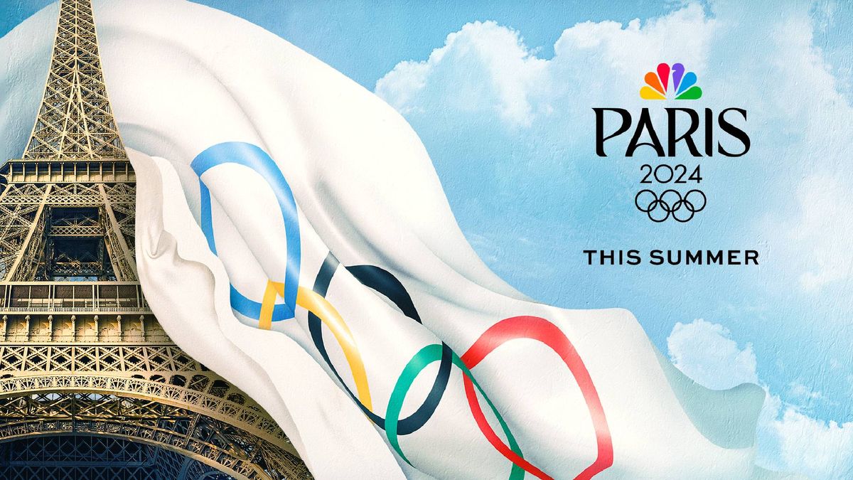 2024 Paris Olympics logo with Eiffel tower