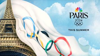 2024 Paris Olympics logo with Eiffel tower