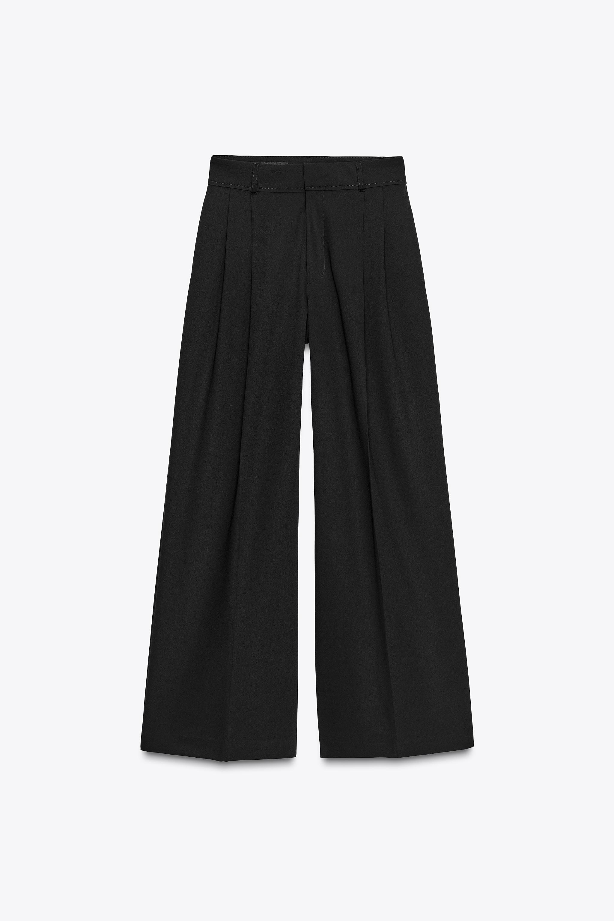 Flap Pleated Pants