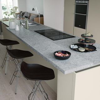 kitchen room with induction hob