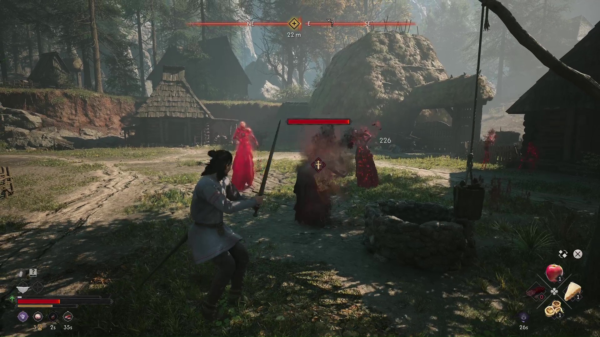 Coen fights ghostly spectres in The Blood of Dawnwalker Home Sweet Home quest
