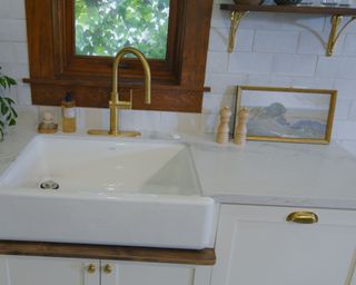 kitchen sink and artwork