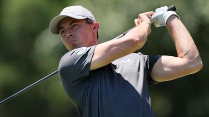 Matt Fitzpatrick plays his tee shot off the 7th during the final round of the 2022 FedEx St. Jude Championship