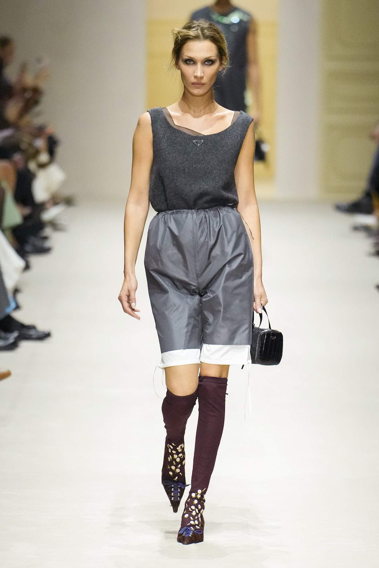 A runway look from the Prada Fall 2026 collection