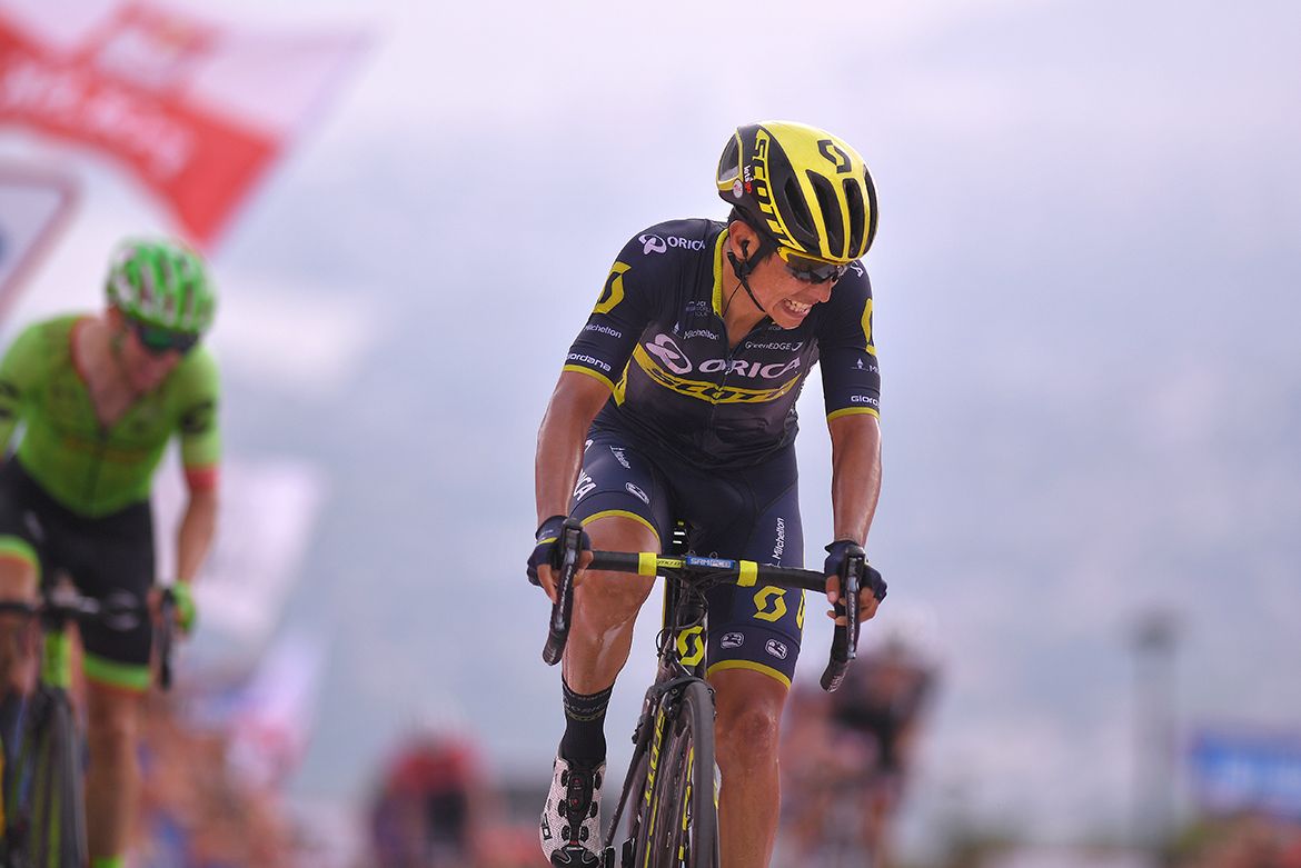 Esteban Chaves finished second on stage 9 of the Vuelta a Espa&ntilde;a