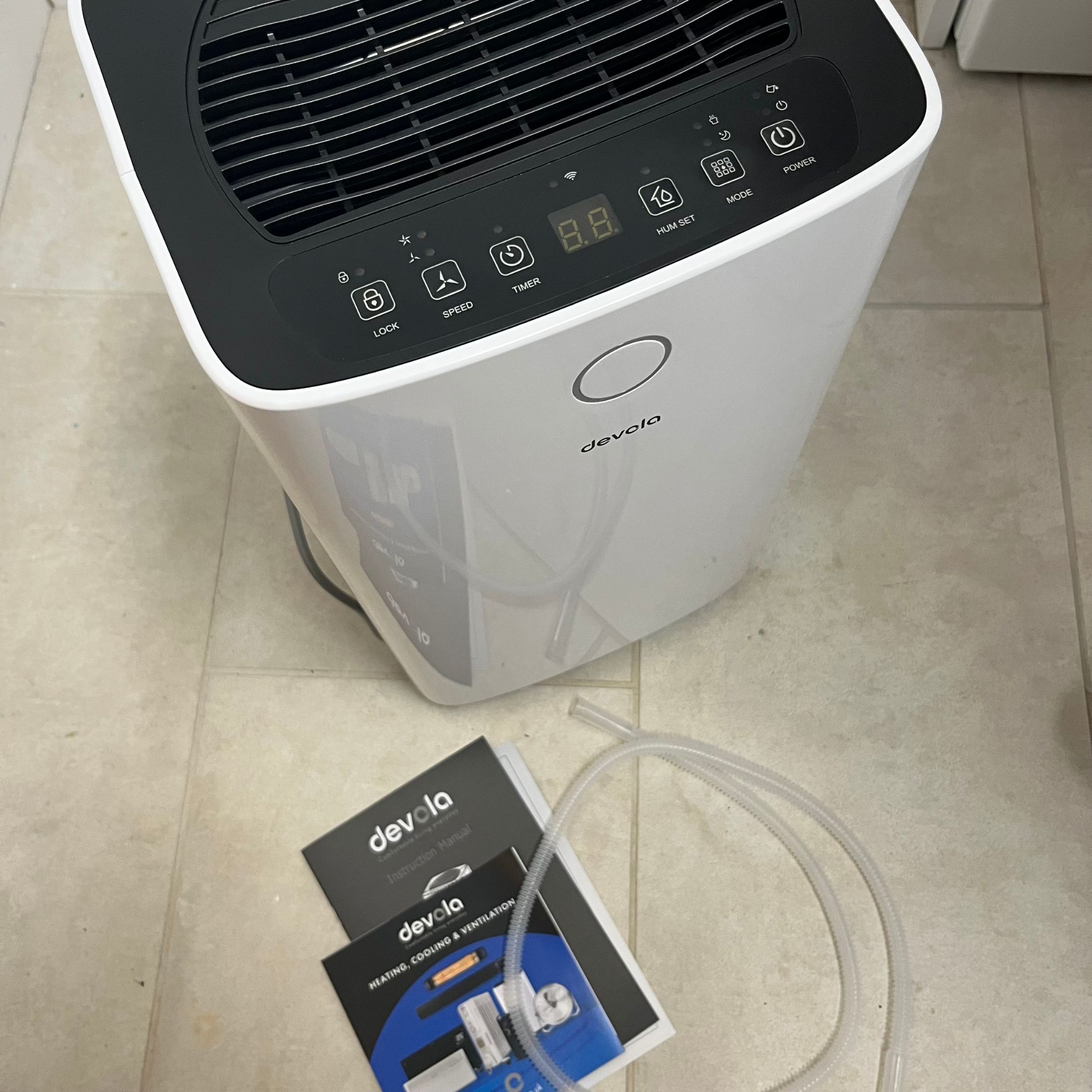 Devola 12L Compressor Dehumidifier unboxed