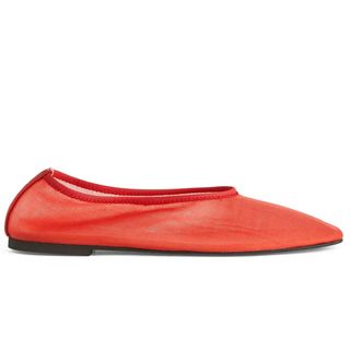 Mesh Ballerinas - Red - Arket Gb