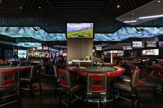 The staff at The LINQ wanted to create a sense of community on the casino floor. When a guest hits a jackpot, the AV is programmed to automatically celebrate the win with money raining down the LED screens.