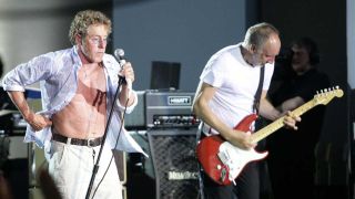 The Who onstage at Leeds University in 2006