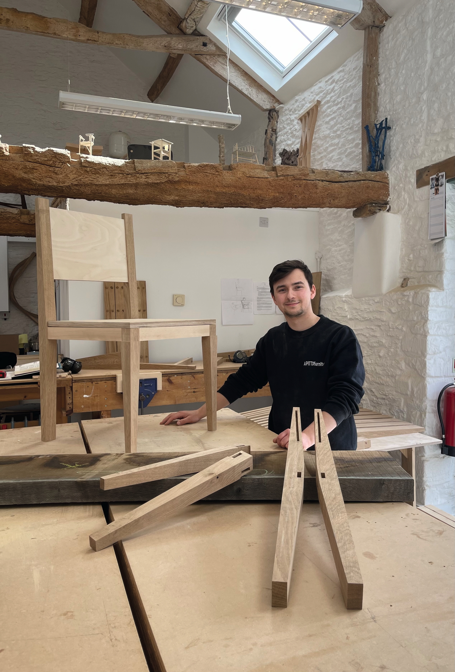 Alex with his coronation chair