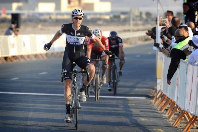 Niki Terpstra celebrates his win