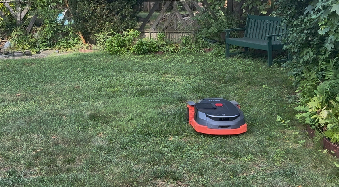 Navimow on lawn