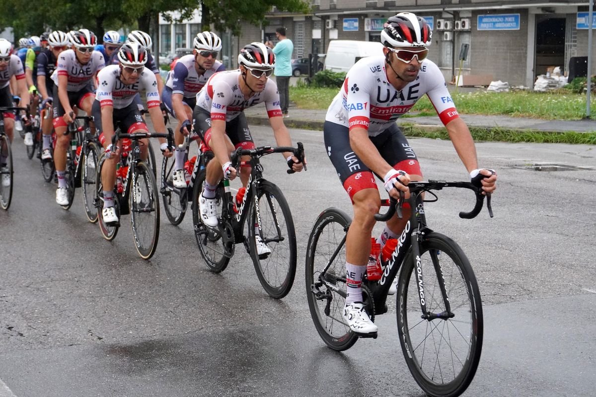 Grande Trittico Lombardo 2020 03082020 Legnano Varese 1997 km Marco Marcato ITA UAE Team Emirates Valerio Conti ITA UAE Team Emirates Jan Polanc SLO UAE Team Emirates photo Flavia BelingheriBettiniPhoto2020