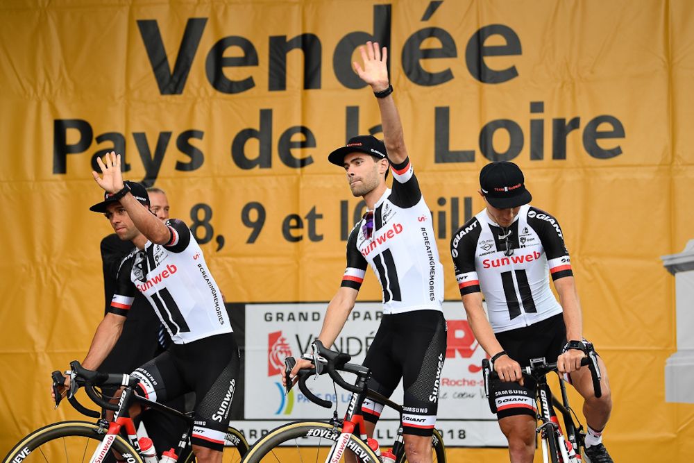 Tom Dumoulin and Team Sunweb take the stage at the 2018 Tour de France team presentation