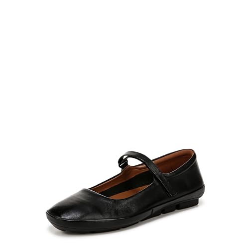 Naturalizer Womens Behold Mary Jane Ballet Flat Black Leather 7 M