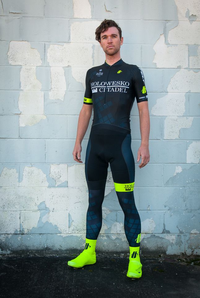 Mac Brennan shows off the 2016 Holowesko-Citadel team kit