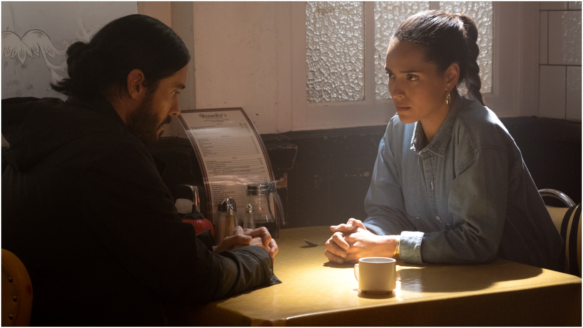 Jared Leto and Adria Arjona in Morbius