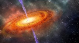 Giant Supermassive Black Hole Is Most Distant Known
