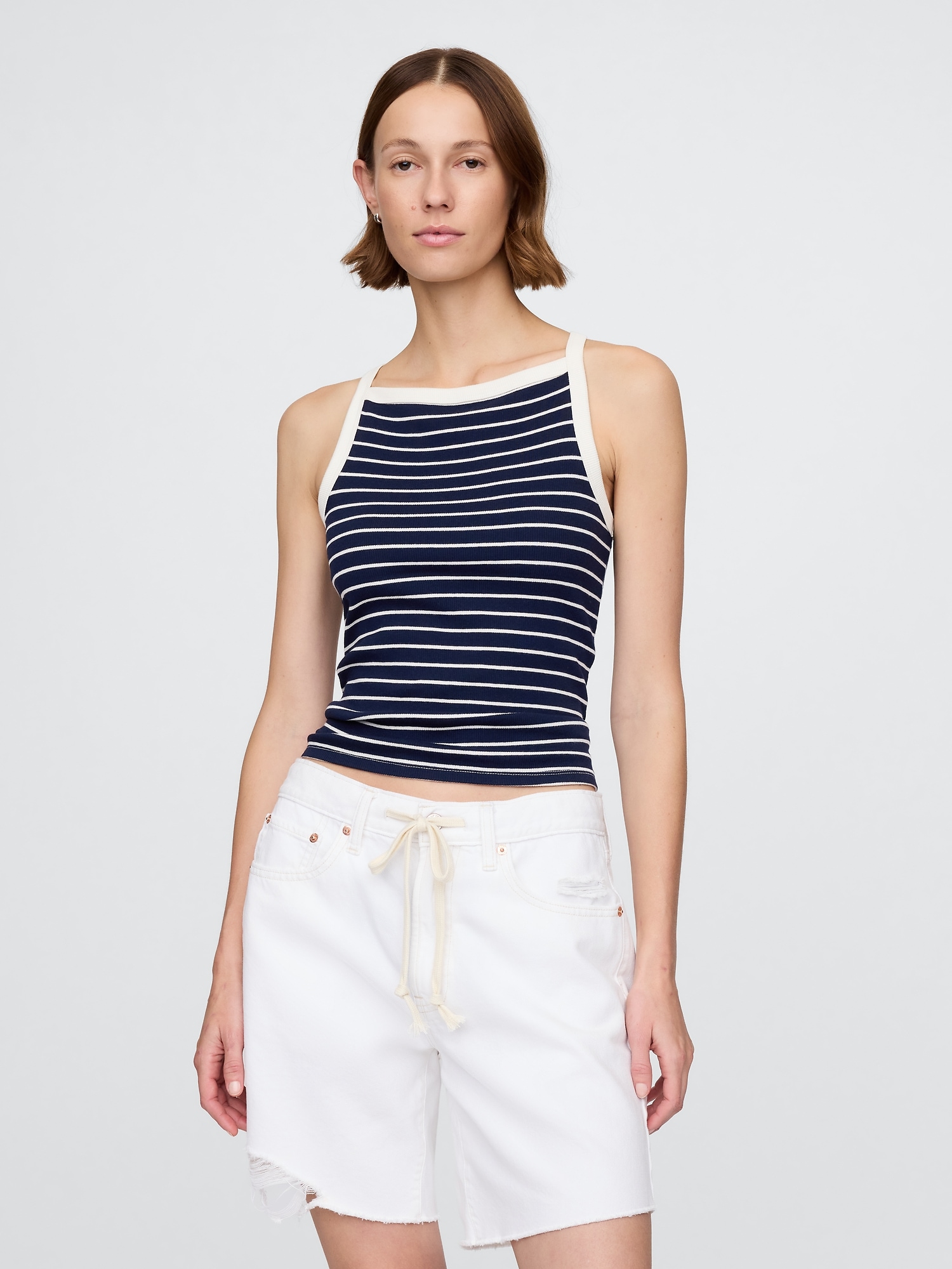 Gap Modern Apron-Neck Tank Top