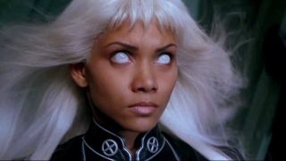 Halle Berry as Storm using her powers in X-Men