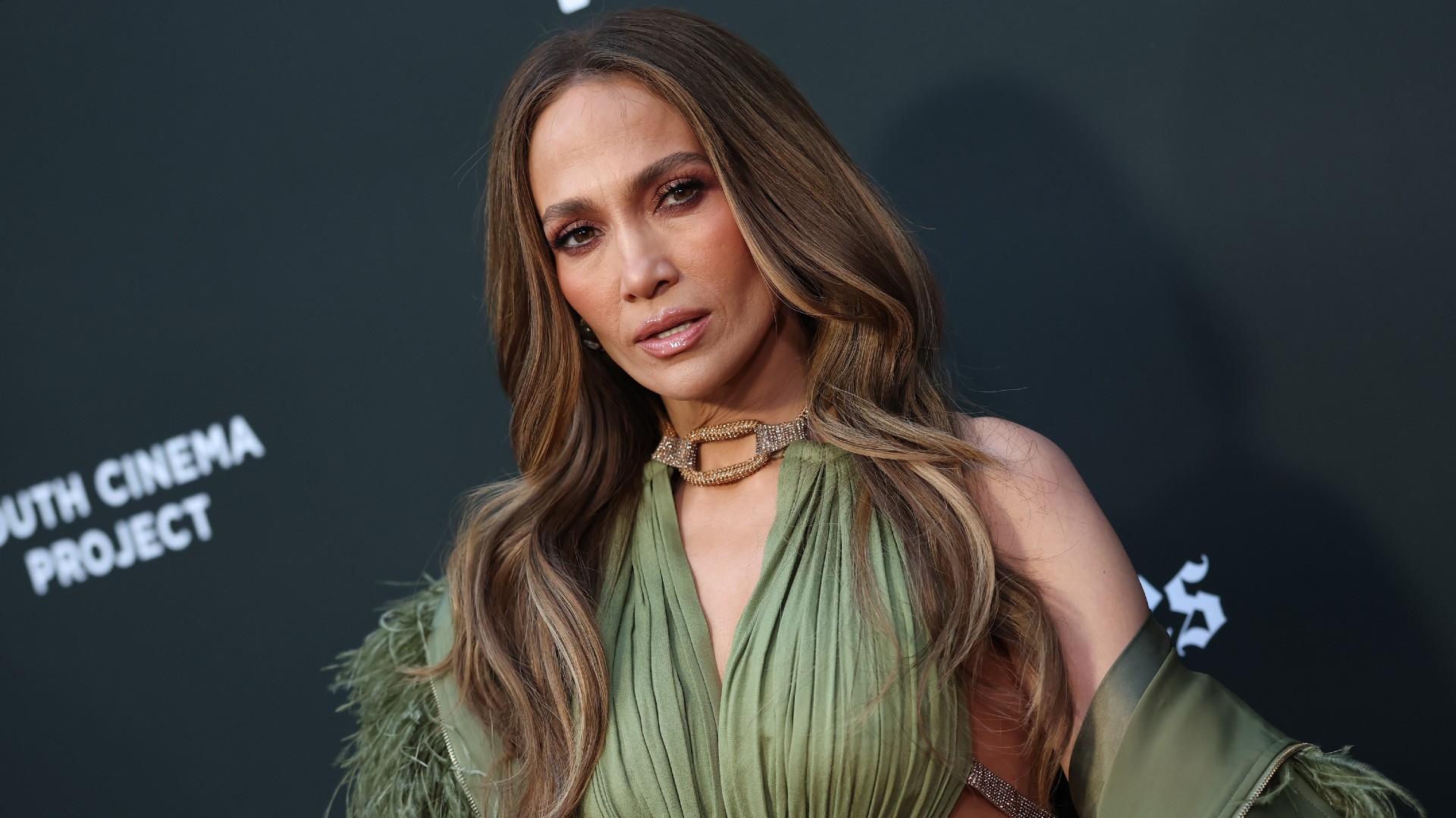 jennifer lopez appears at a film festival in los angeles