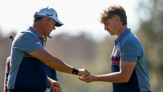 Padraig and Paddy Harrington at the PNC Championship