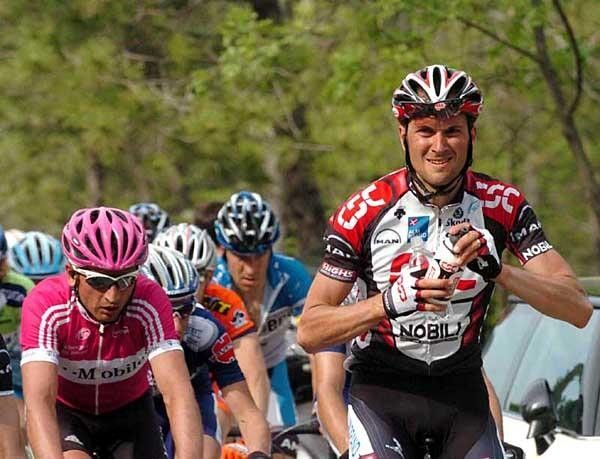 In the driver's seat is CSC's Italian maestro Ivan Basso