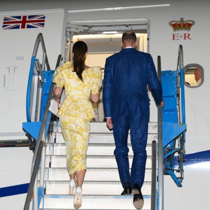 Prince William and Kate Middleton on a royal tour