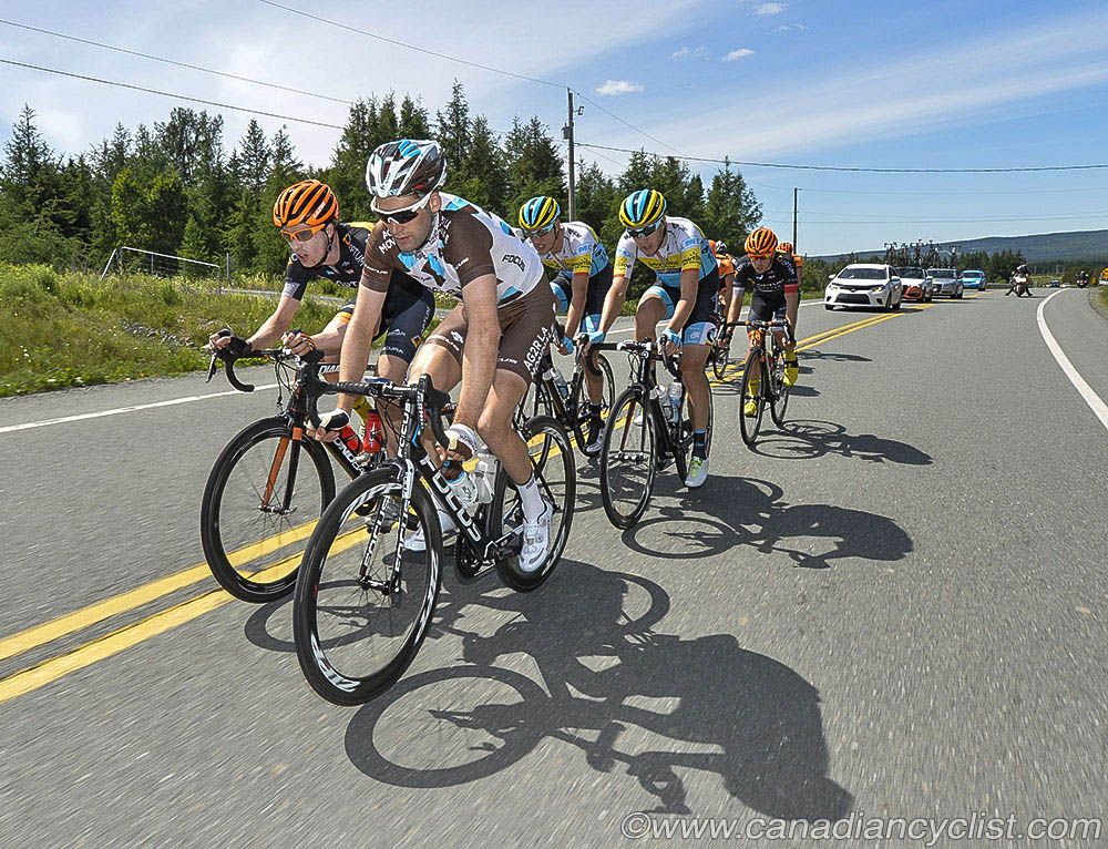 Hugo Houle (AG2R La Mondiale) leads the break