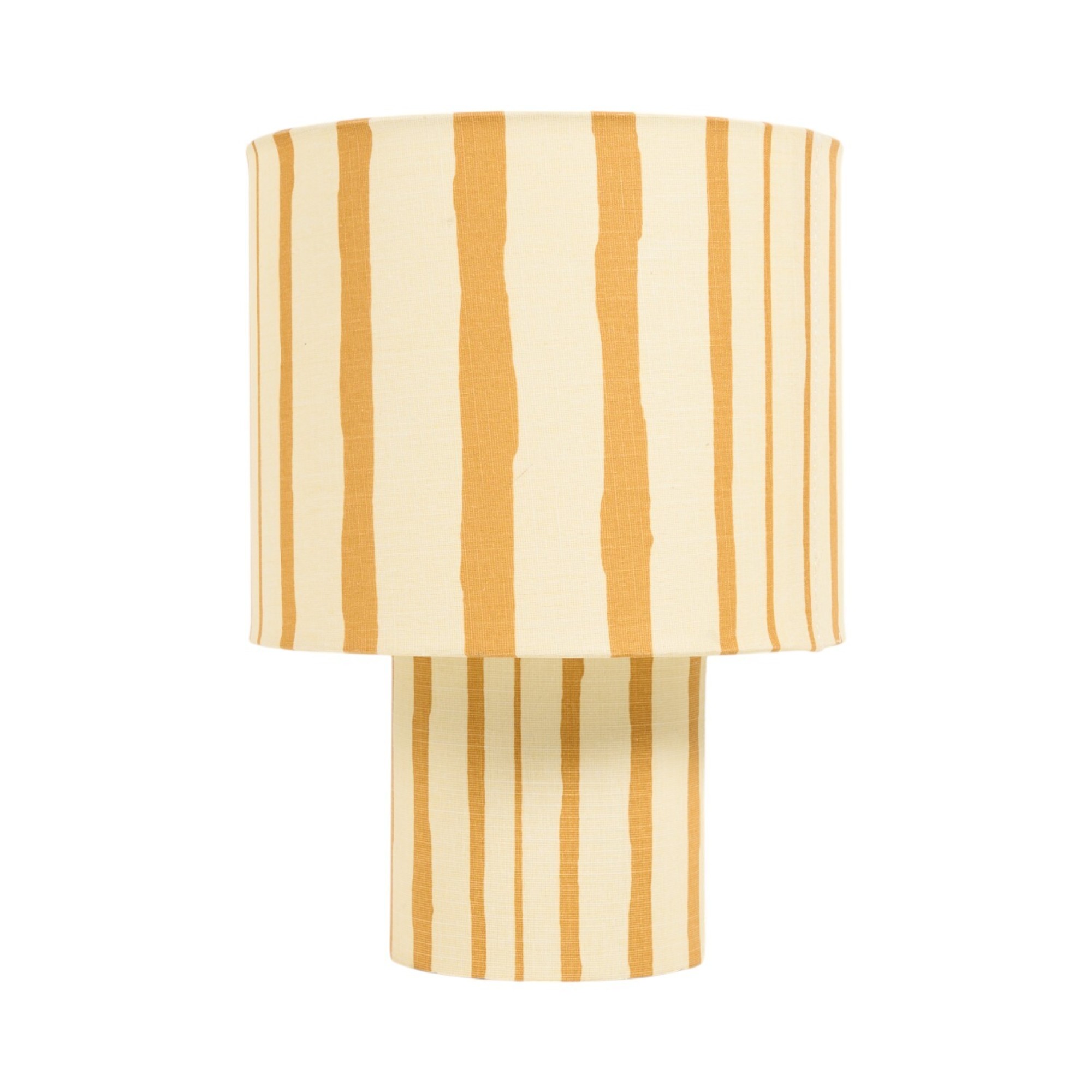 The Range Yellow Stripe Fabric Table Lamp