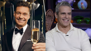 Ryan Seacrest hosting Dick Clark's New Year's Rockin Eve and Andy Cohen hosting Watch What Happens Live