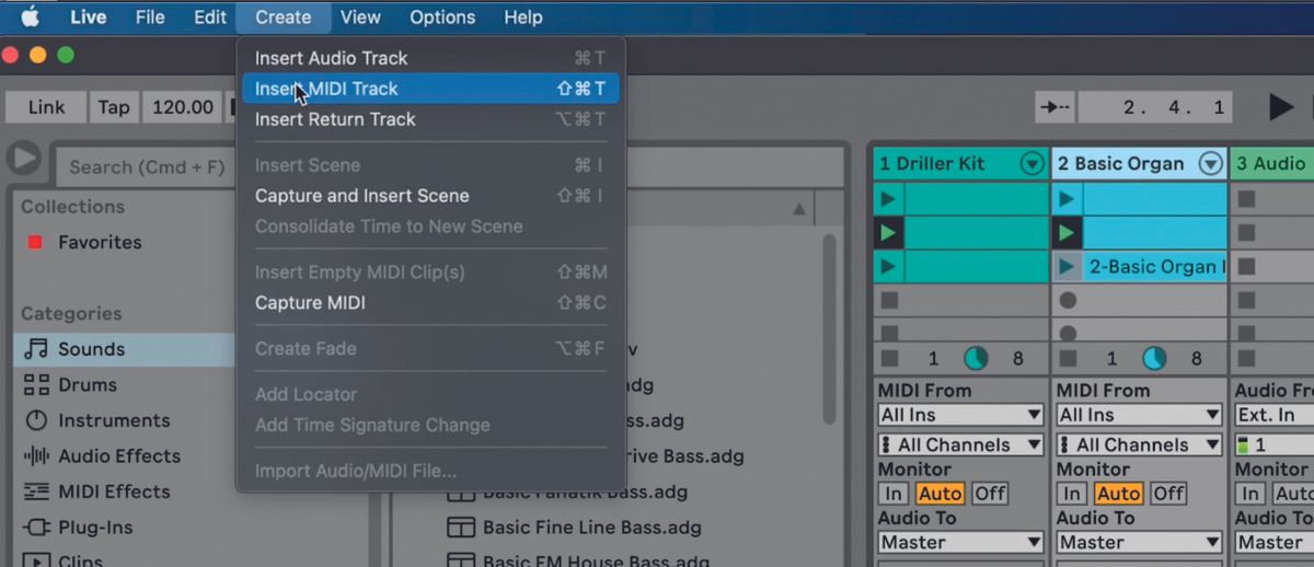How to make a track in Ableton Live 11 Lite: creating easy chords with ...